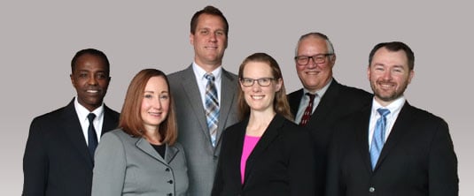 Group photo of the Klampe Law Firm team